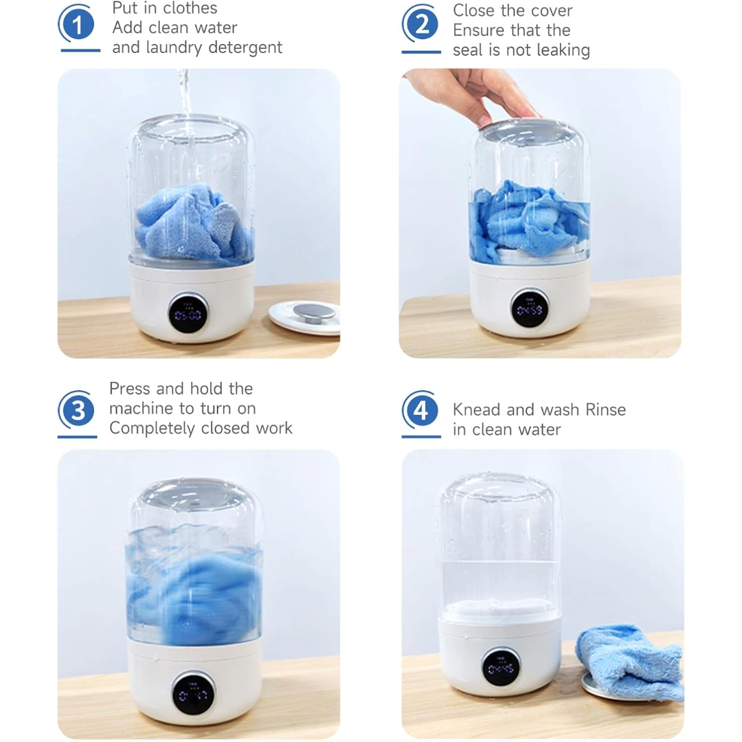 Wireless washing machine portable cleaner