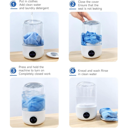 Wireless washing machine portable cleaner